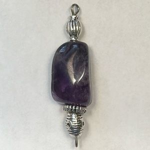Genuine Amethyst Necklace Pendant